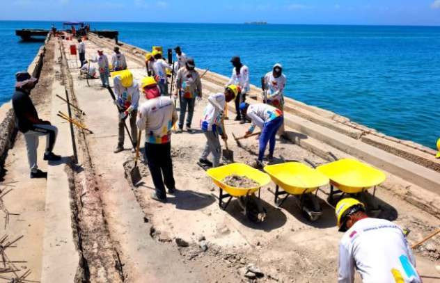 Rehabilitación de antemuelle de contenedores
